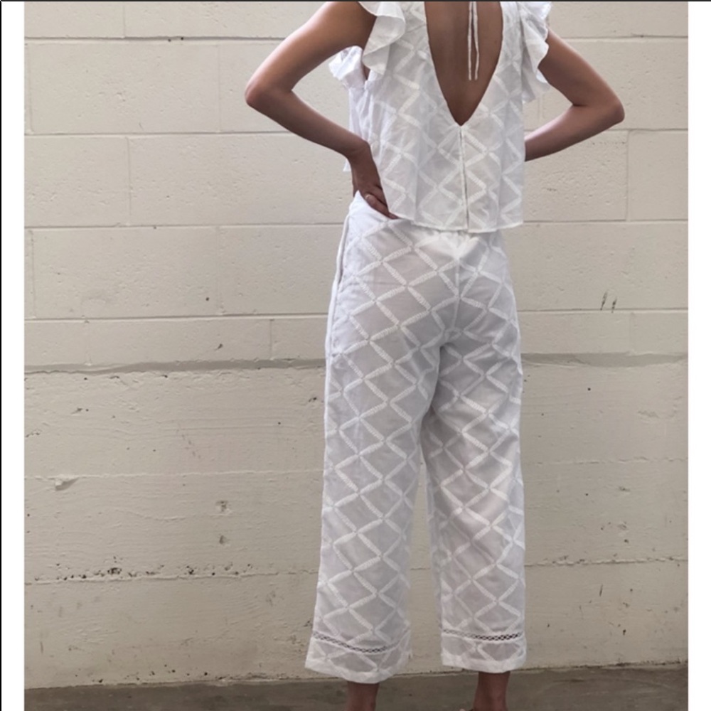 NWT! White Jumpsuit - Size Medium